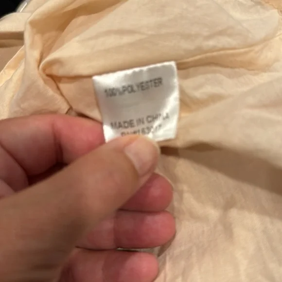 Princess Polly beige silky lined mini skirt with wrap around tie size 2 - Picture 7 of 8